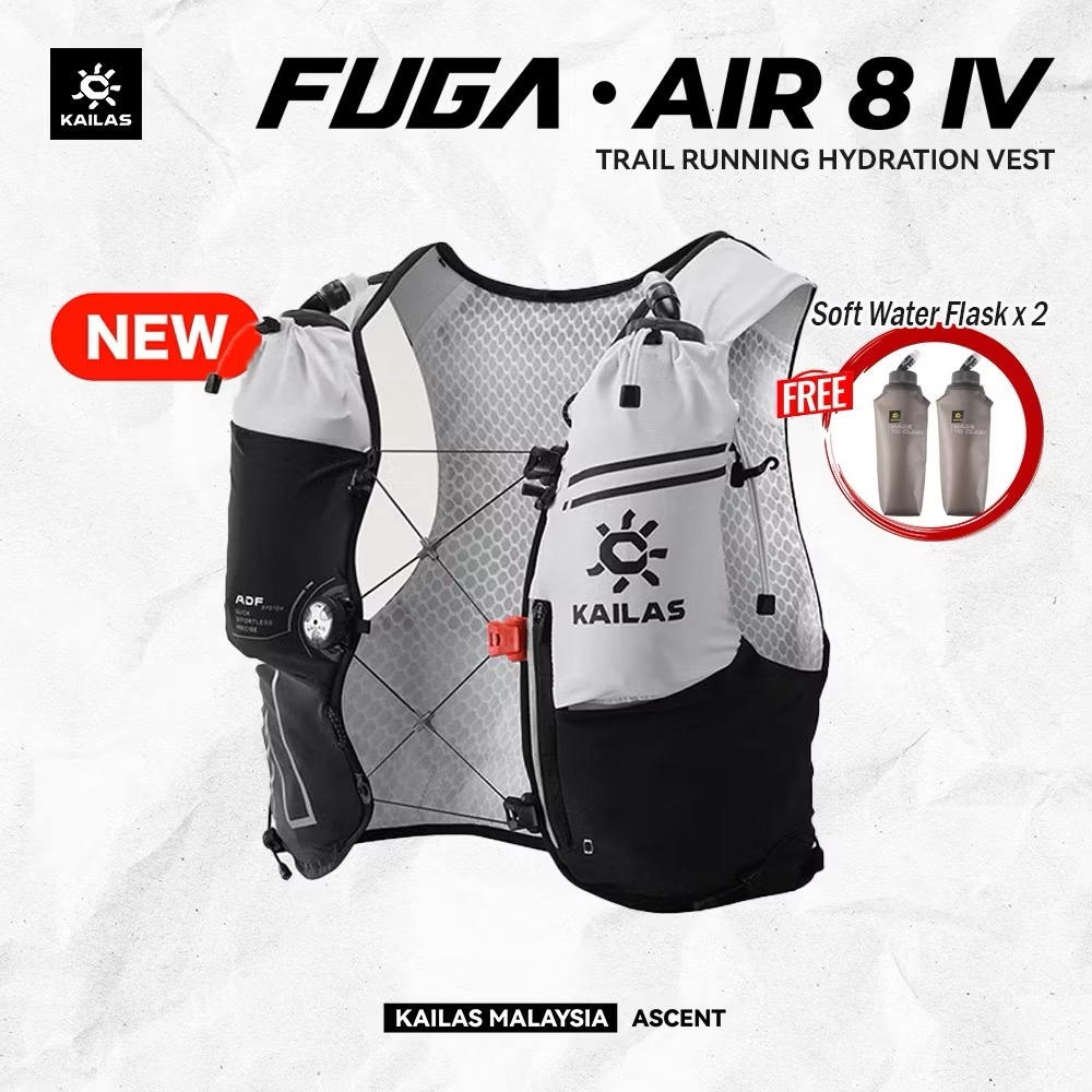 KAILAS FUGA AIR 8 IV Trail Running Hiking Hydration Vest Pack 8 Litre 8L - Unisex