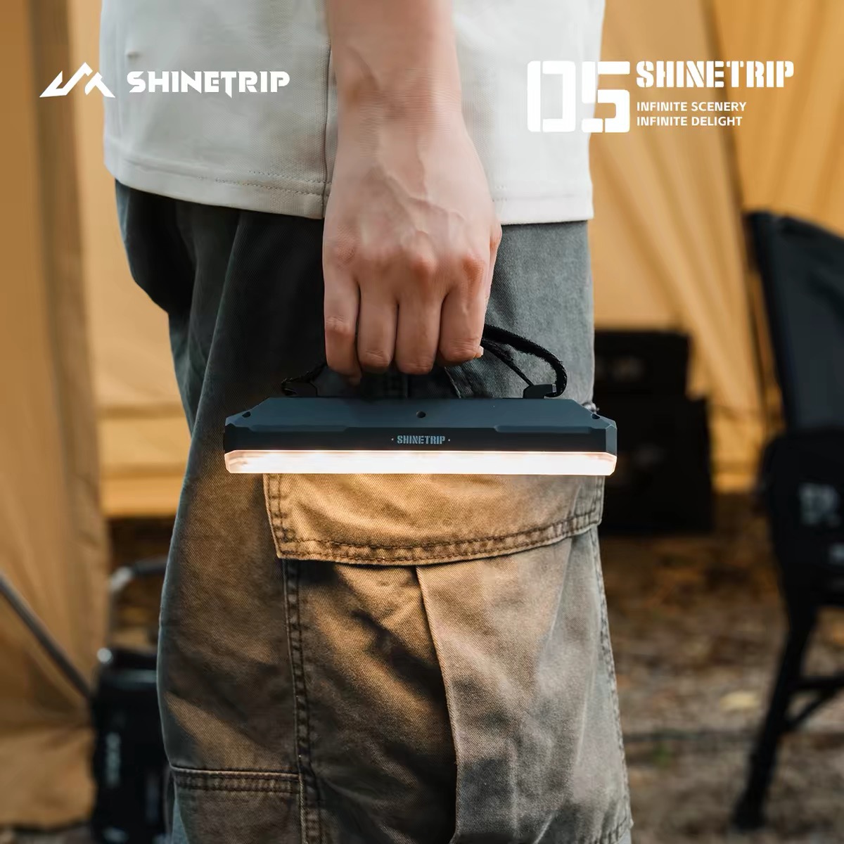 SHINETRIP #05 A603 20000mAh Camping Light 2200LM Type-C Rechargeable IPX4 Outdoor LED Tent Light