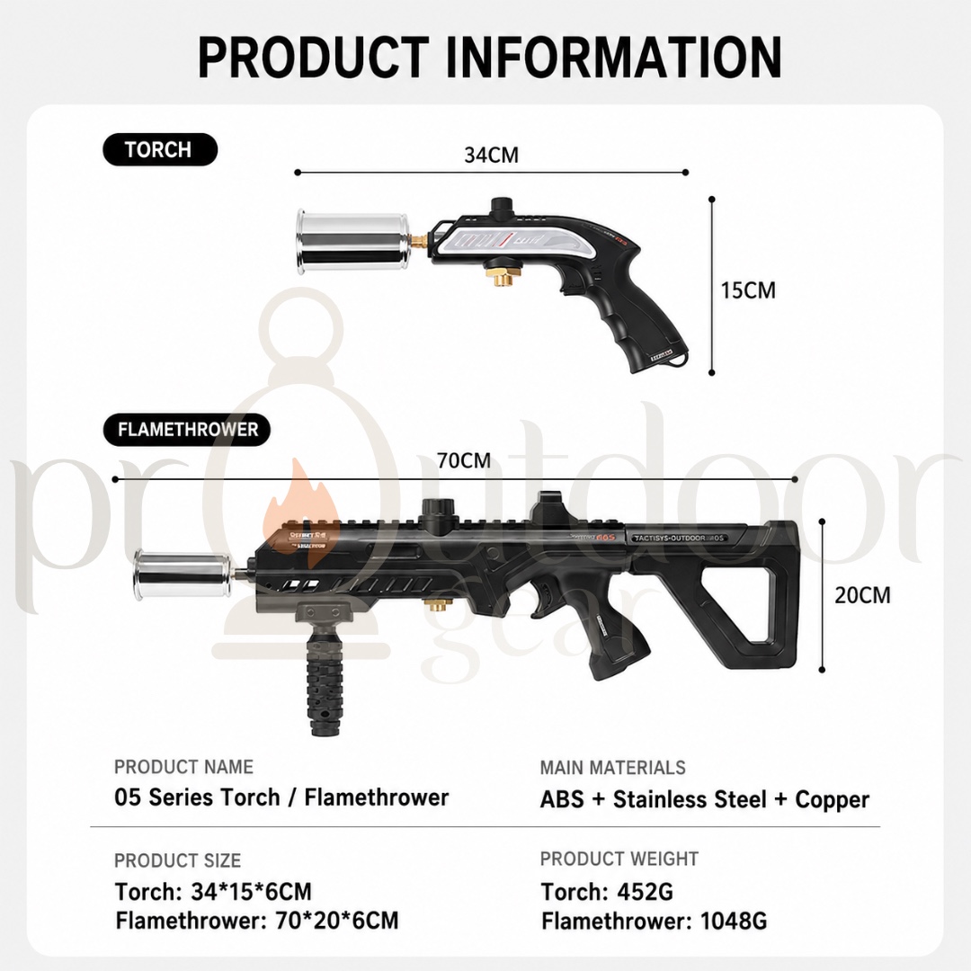 SHINETRIP A601 JIUYAN TACTICAL TORCH Outdoor Camping Blow Torch Flame Gun Fire Starter BBQ Burner Portable Ignition Tool