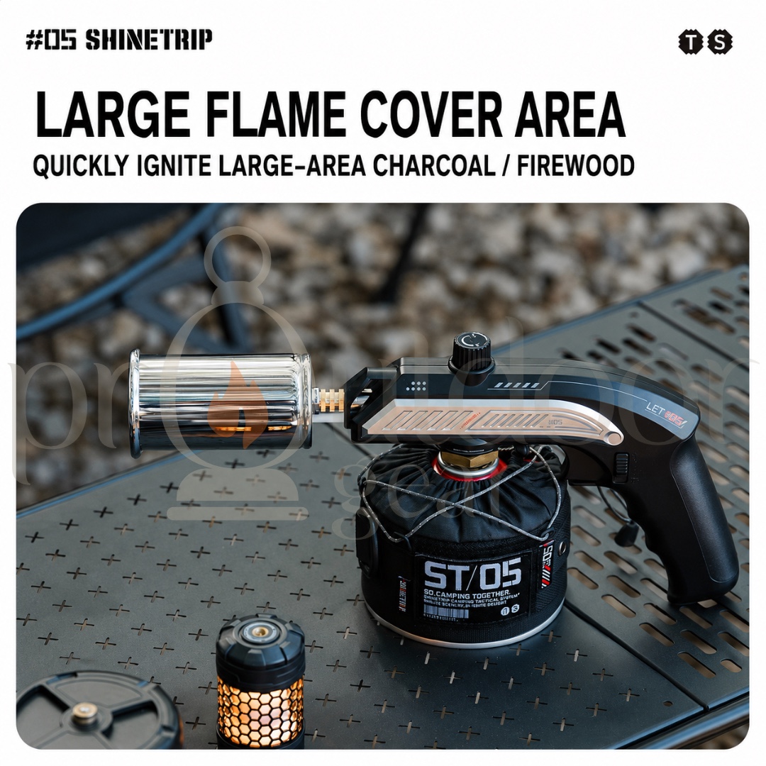 SHINETRIP A601 JIUYAN TACTICAL TORCH Outdoor Camping Blow Torch Flame Gun Fire Starter BBQ Burner Portable Ignition Tool