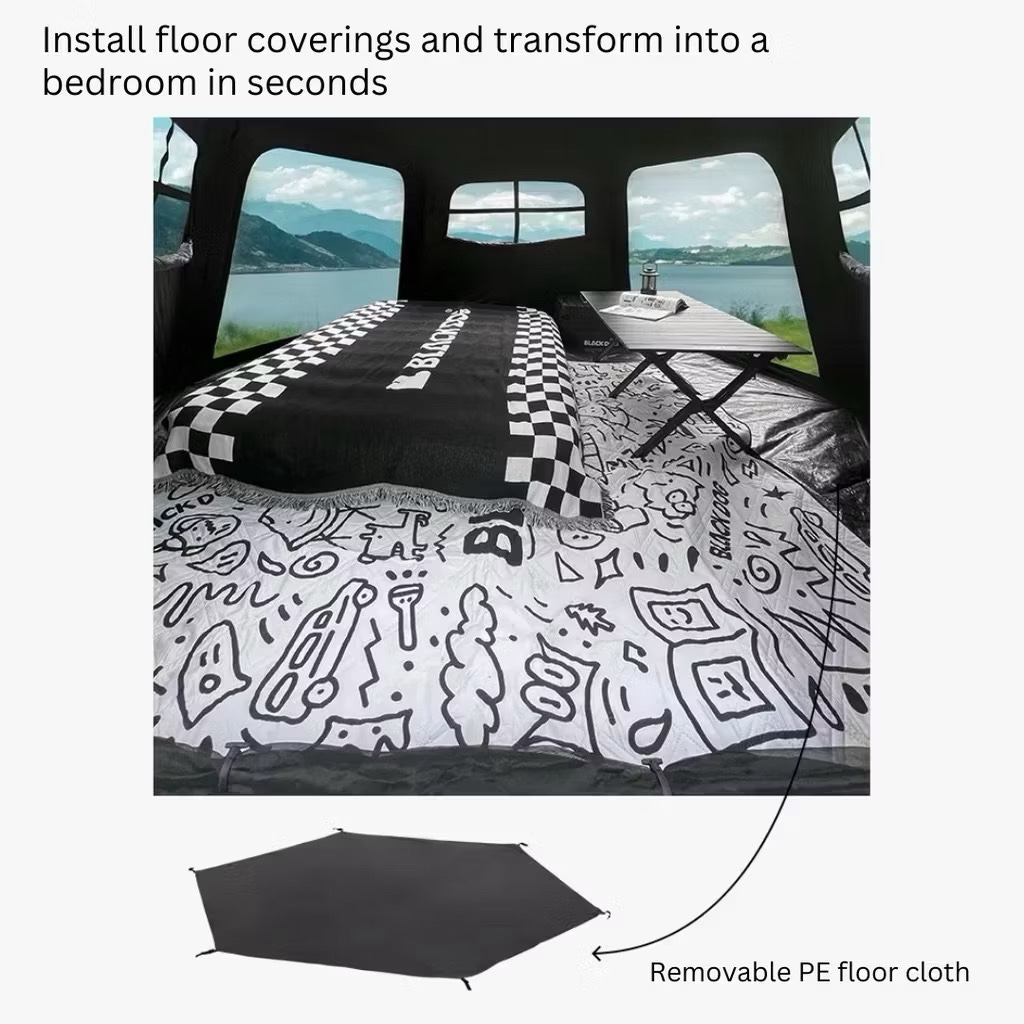 BLACKDOG hexagon tent automatic portable construction-free vinyl sun protection and rain protection CBD2300QT012