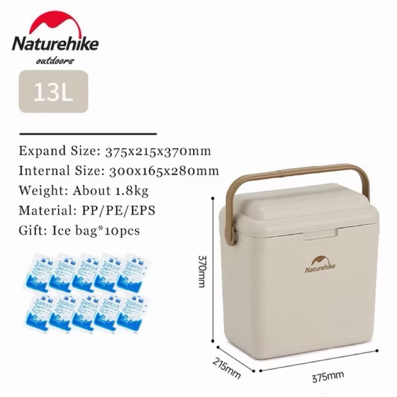 Naturehike CNK2300BS011 LingDu 24H Cooler Insulated Box Ice Freezer Picnic Refrigerator