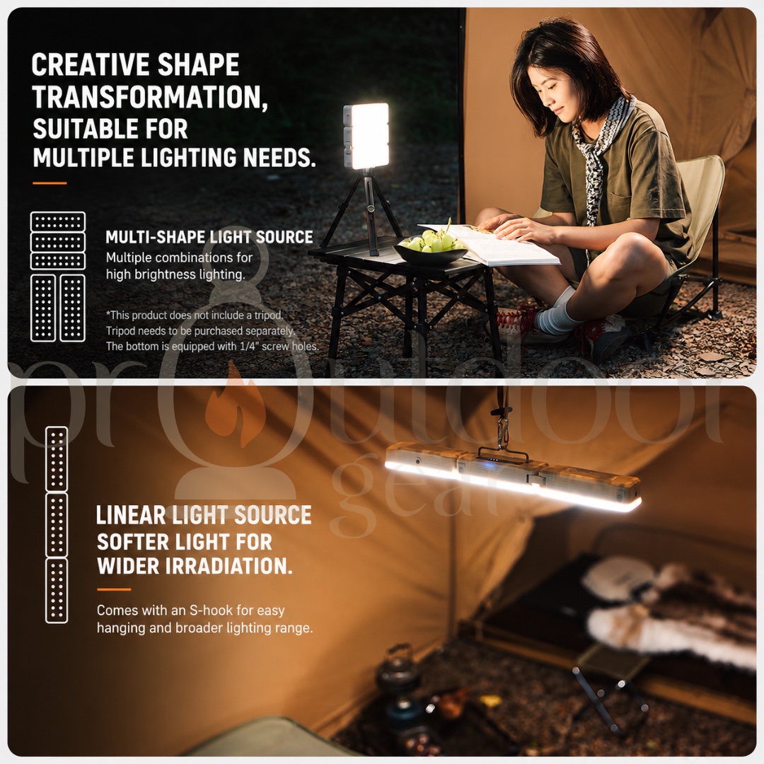 NATUREHIKE CNK2450ZM011 Zhe Guang Rechargeable Camping Lantern Waterproof USB Tent Hanging Light Portable Outdoor Lamp