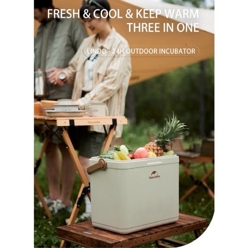 Naturehike CNK2300BS011 LingDu 24H Cooler Insulated Box Ice Freezer Picnic Refrigerator