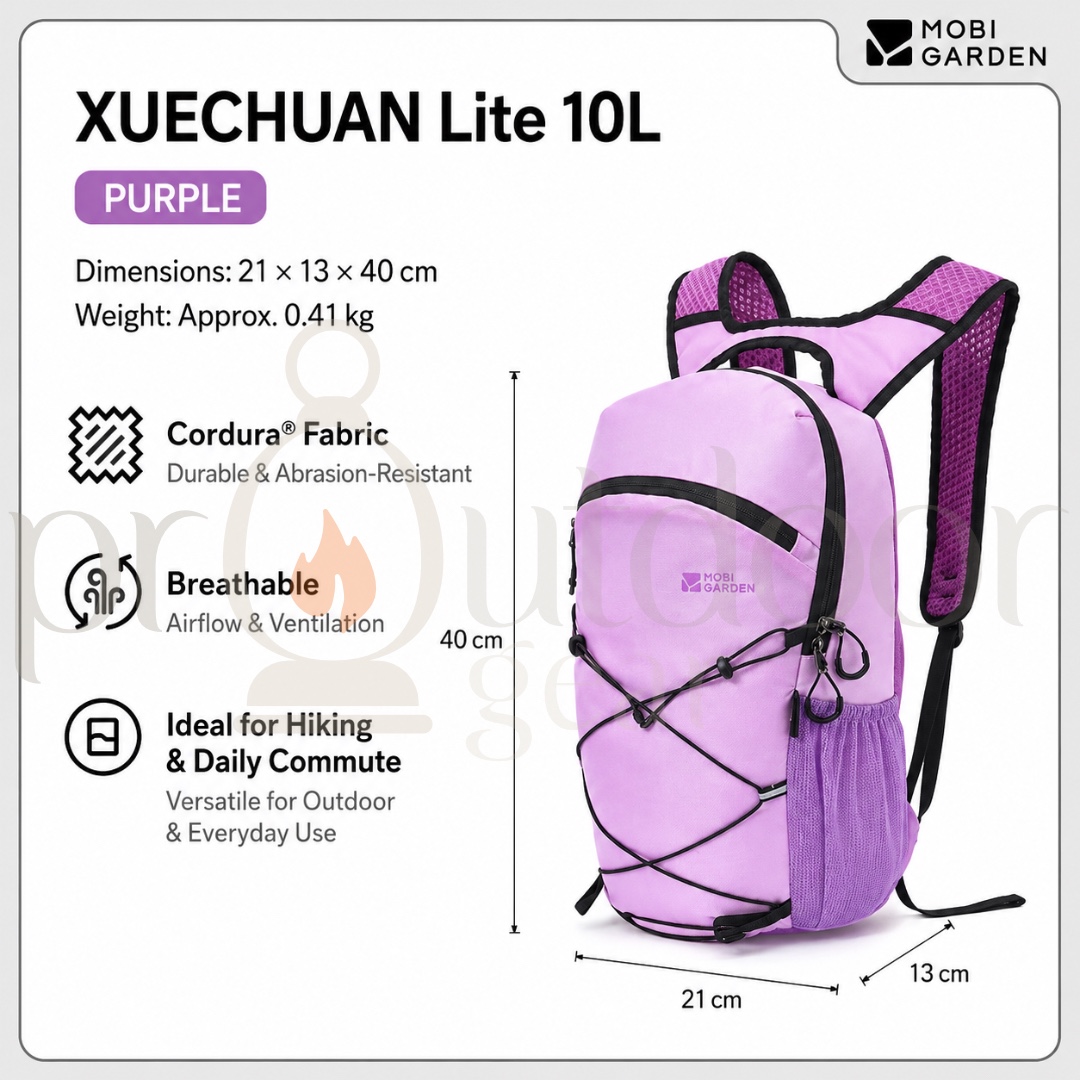 MOBI GARDEN XUECHUAN Lite Hiking Backpack 10L 18L 28L Cordura Outdoor Daypack Travel Backpack Camping Bag