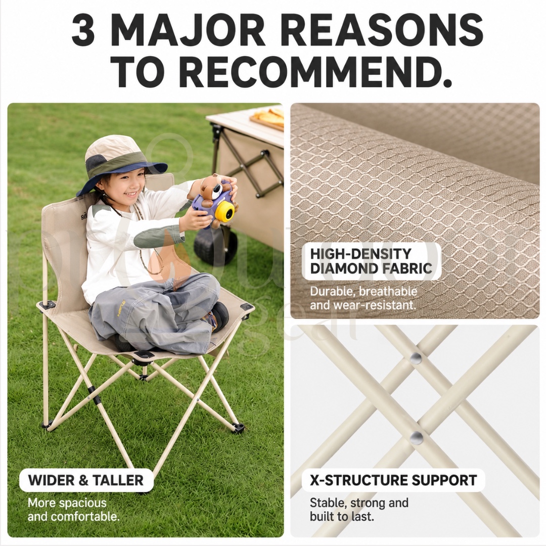 NATUREHIKE SHANZHI T01 Ultralight Portable Folding Camping Stool Outdoor Chair Fishing Chair Folding Seat