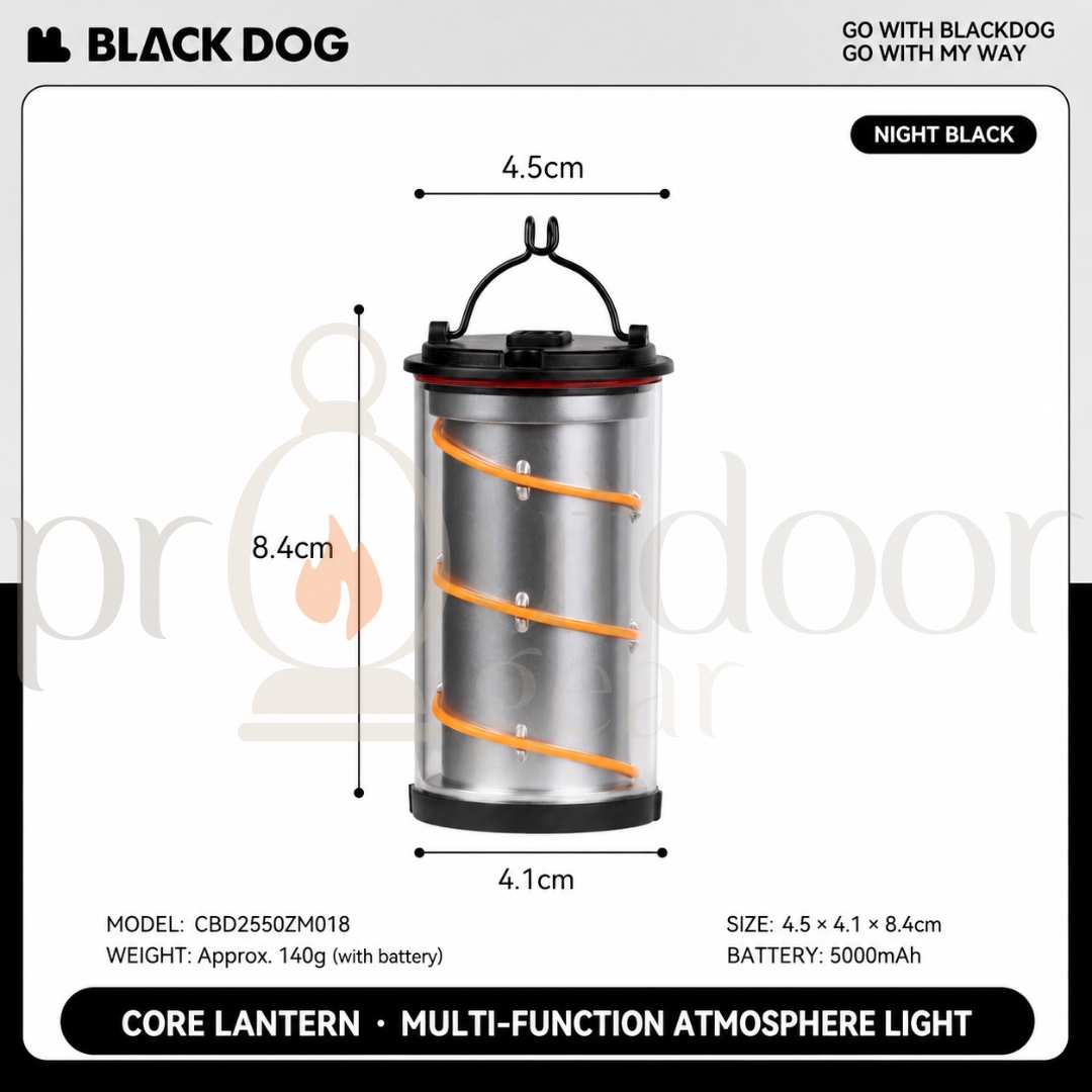 BLACKDOG Outdoor Combined Flashlight, Two-in-One Camping Light Detachable