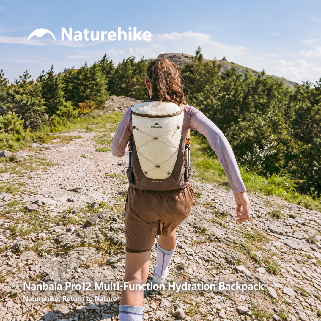 NATUREHIKE NANBALA PRO 12L Hydration Pack Lightweight Hiking Trail Running Outdoor Backpack