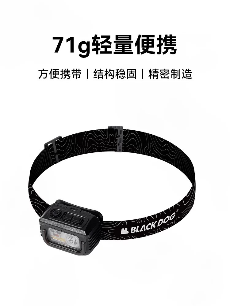 BLACKDOG CBD2450ZM010 Multifunctional Induction Headlamp Rechargeable Outdoor Camping Motion Sensor Headlight