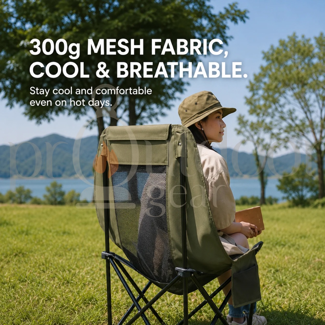 NATUREHIKE Sea Star 002 Mesh Moon Chair folding reclining picnic chair with pillowair