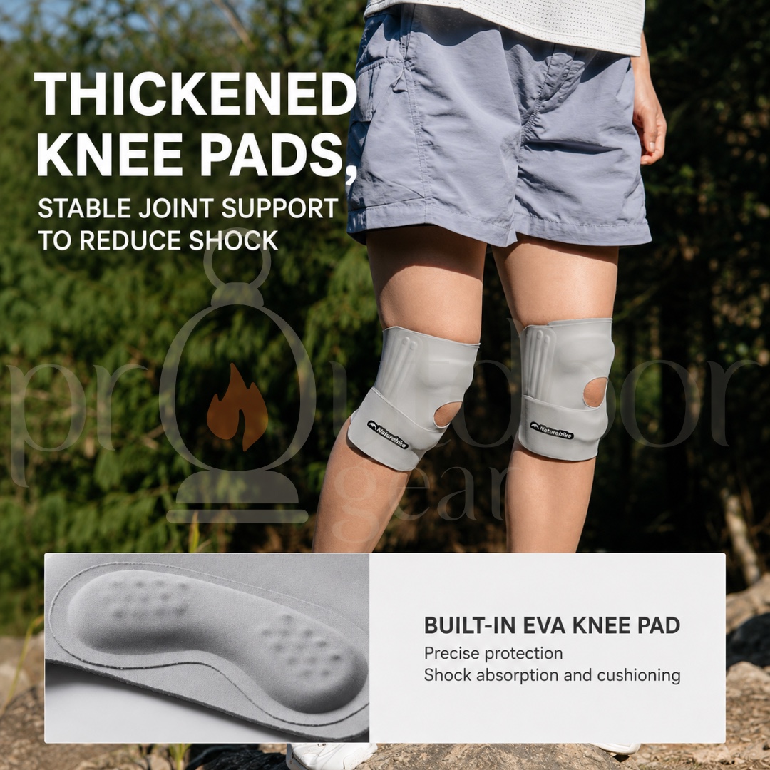 NATUREHIKE CNK2650DS015 Lightweight Knee Support Patella Knee Brace Compression Protector for Hiking Running