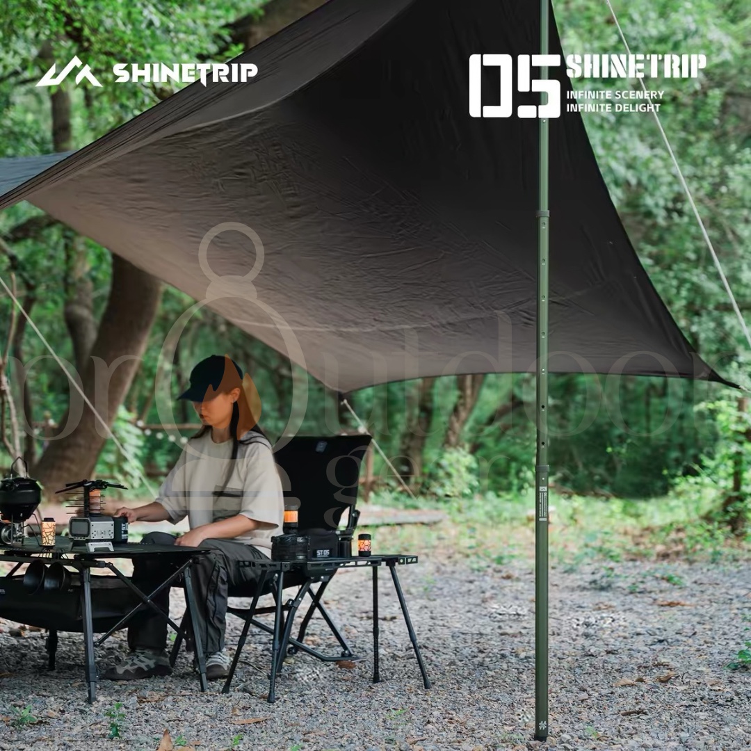 ShineTrip Outdoor 05 series adjustable canopy pole camping tent pole aluminum alloy telescopic support pole