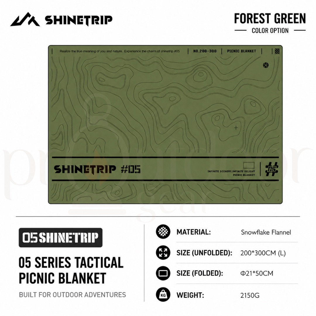 SHINETRIP A536 Outdoor Camping Ultrasonic Picnic Mat Tablecloth Portable Moisture proof Beach Blanket Waterproof Extra Large