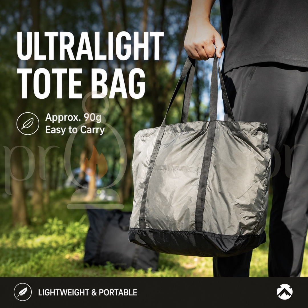 CAMPINGMOON B-86 Ultralight Foldable Tote Bag 22L 40D Nylon Waterproof Shopping Travel Camping Storage Bag