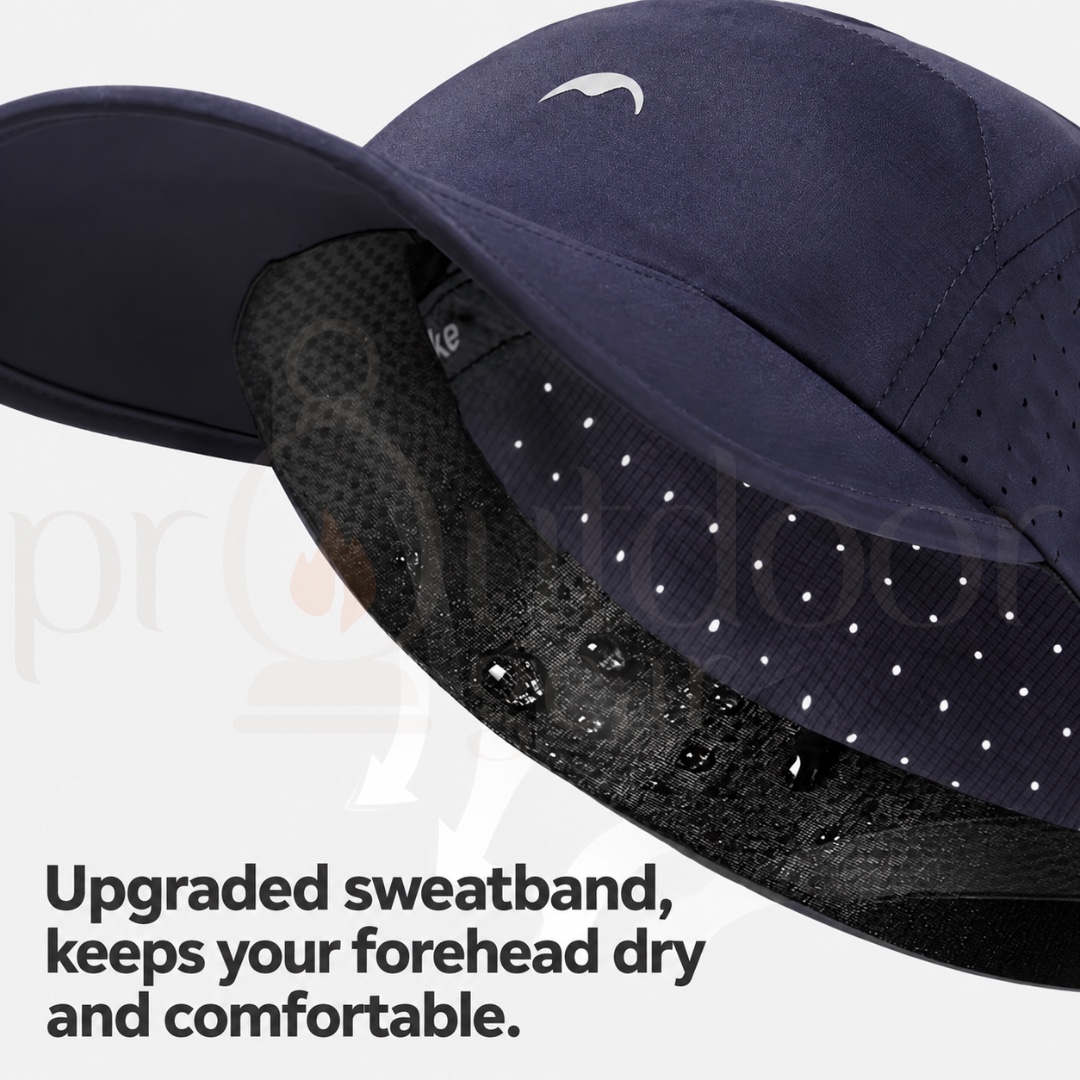 NATUREHIKE CYY2621FS011 Lightweight Foldable Cap UPF50+ Water-Repellent Breathable Quick Dry Hiking Sports Hat