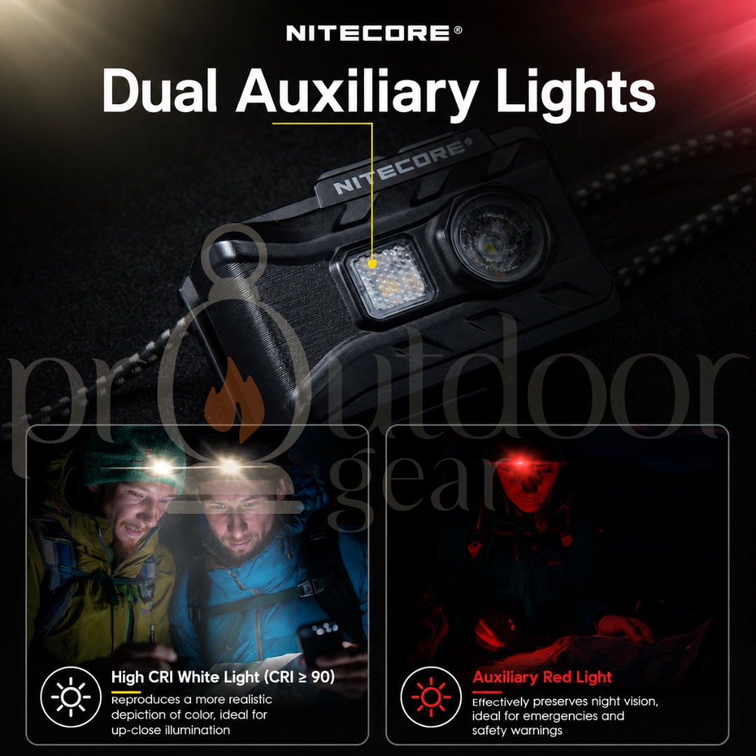 NITECORE NU20 Classic 360 Lumens Ultra Lightweight USB-C Rechargeable Headlamp Outdoor Hiking Camping Running IP66