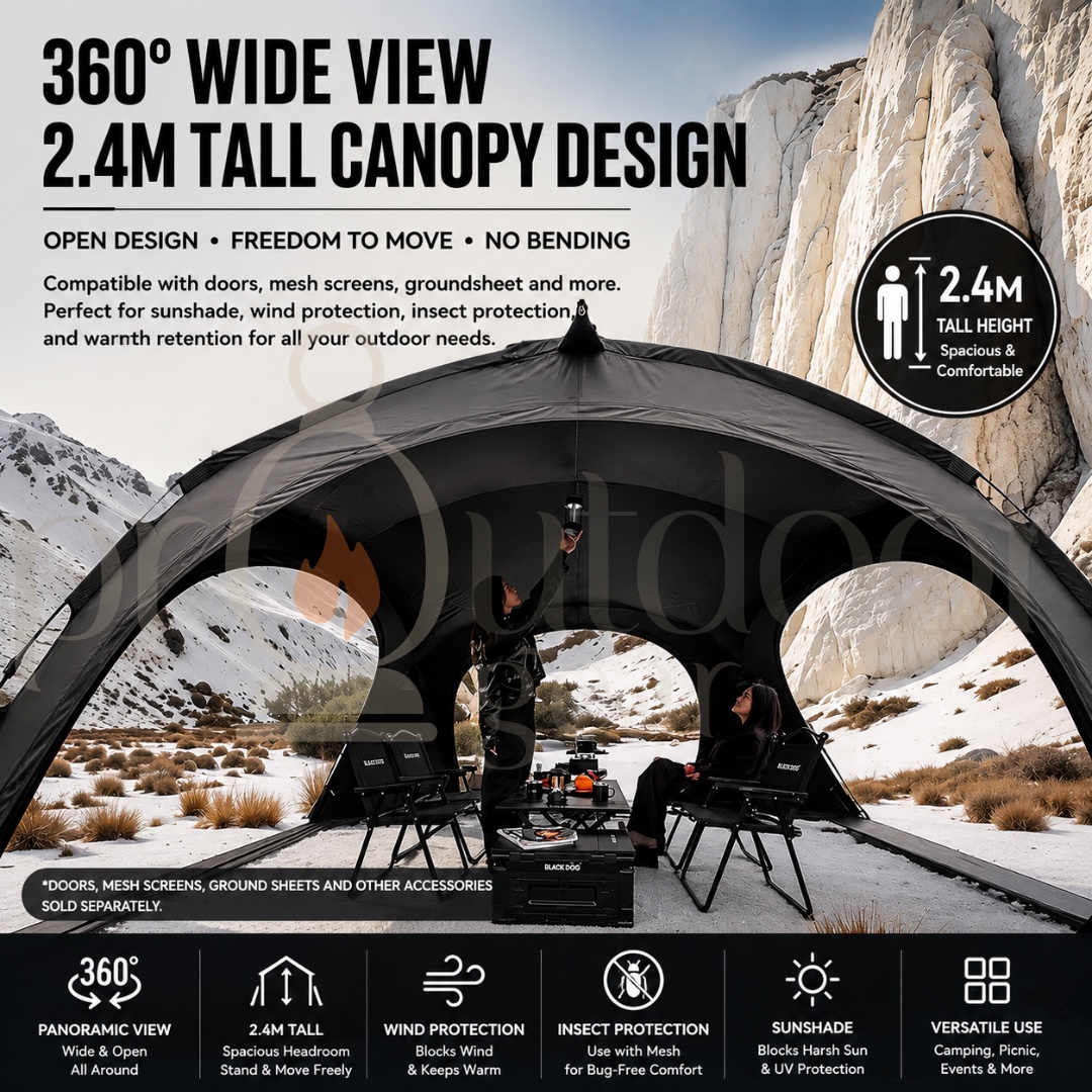 [PRE-ORDER] BLACKDOG Fantasy Maze Outdoor Dome Tent Multi-Person Sunshade Spherical Canopy Waterproof Portable