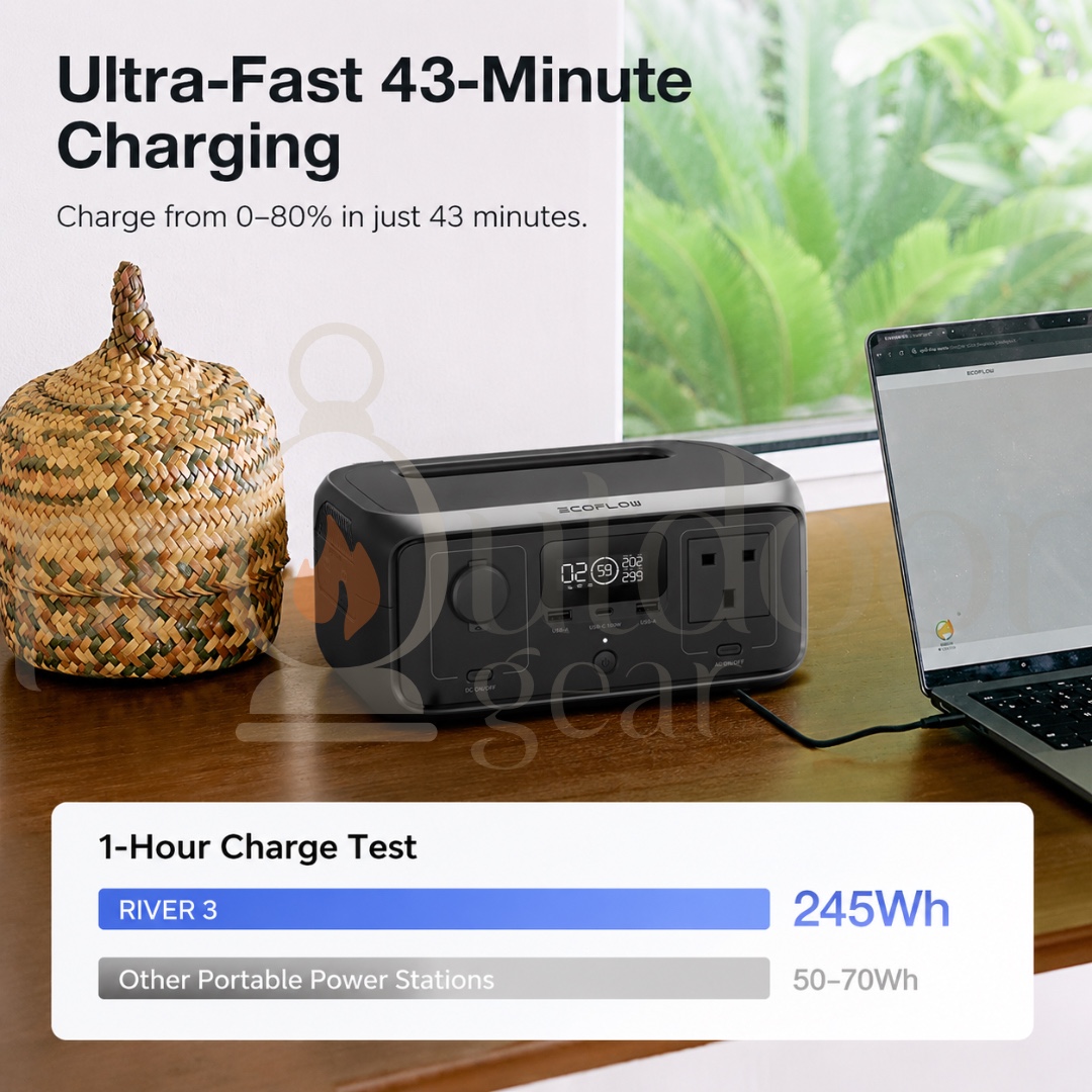 [PRE-ORDER] ECOFLOW River 3 UPS Portable Power Station – 300 W, 10 ms UPS
