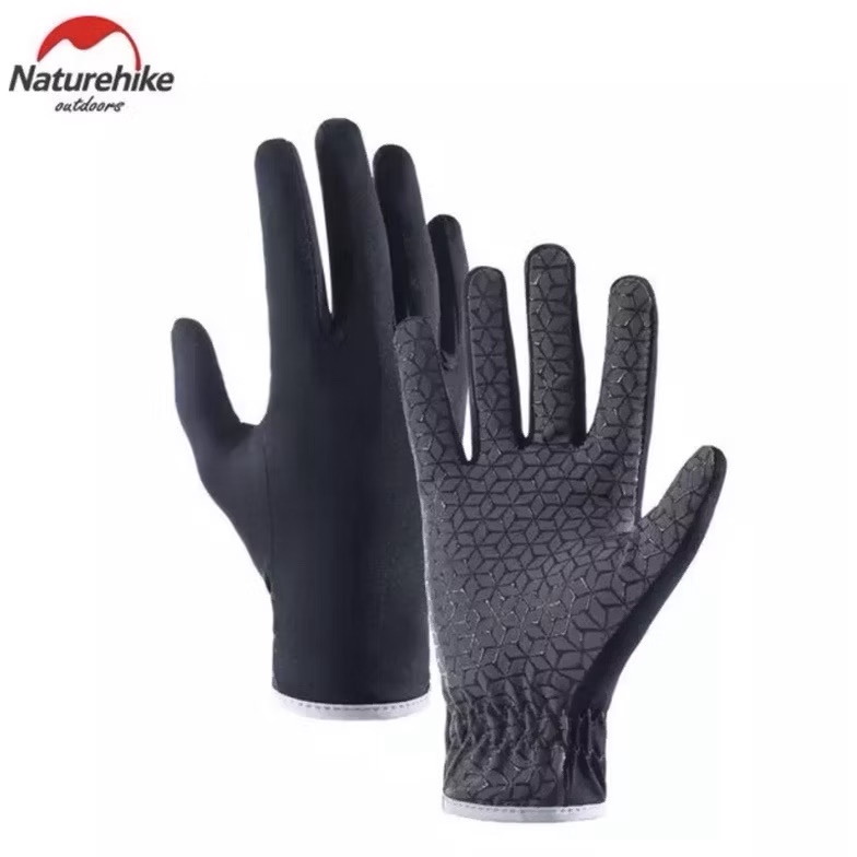 Naturehike Thin Touch Screen Gloves Non Slip Breathable Full Finger Gloves Unisex  Outdoor Sports Running NH21FS035