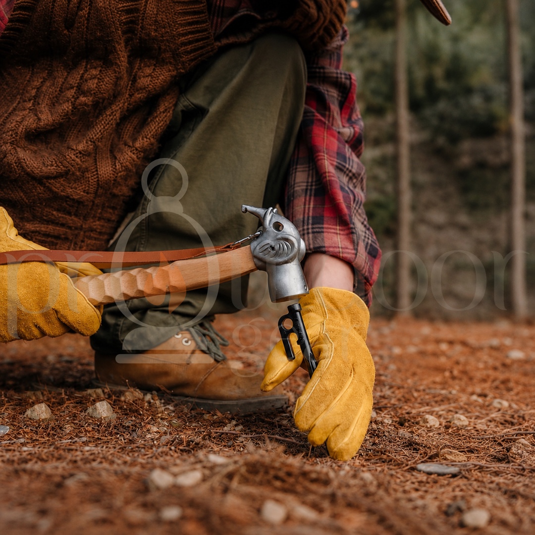 NATUREHIKE CNH22ZP022 Hammer Elephant Multifunctional Camp Outdoor Camping Equipment Ground Nail Stainless Steel Solid Wood Handle