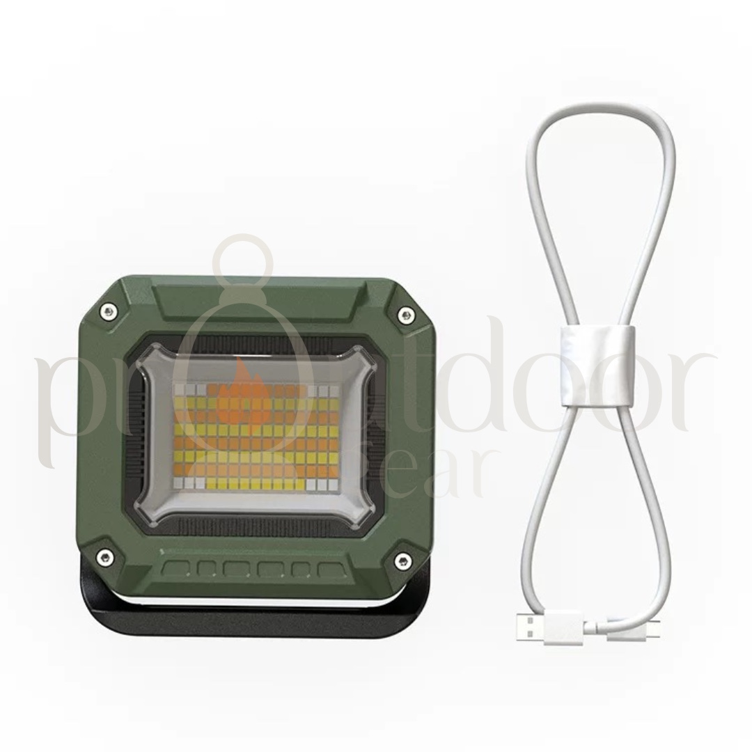 Rechargeable COB LED Camping Work Light 5400mAh USB Type-C Magnetic Portable Floodlight Emergency Lantern