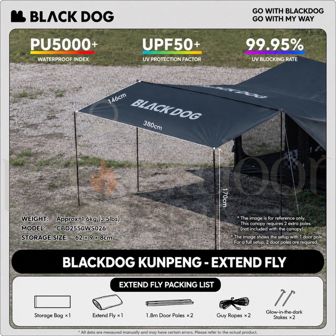 BLACKDOG Kunpeng Wings-Spreading Inflatable Tent Air Tent CBD2550WS012