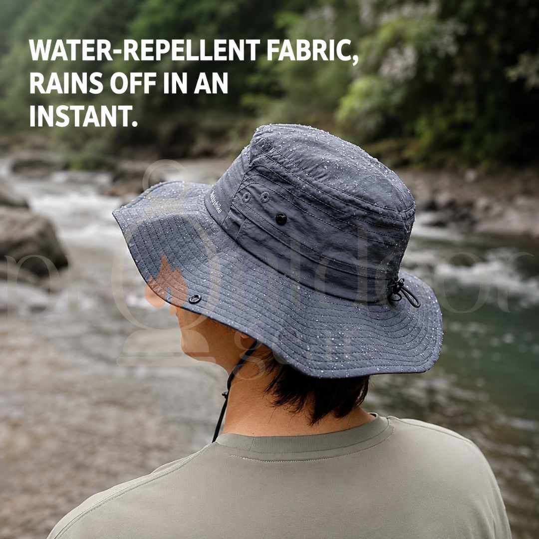 NATUREHIKE CNK2610FS010 UPF100+ Outdoor Sun Hat Quick Dry Breathable Waterproof Hiking Fishing Camping UV Protection Hat