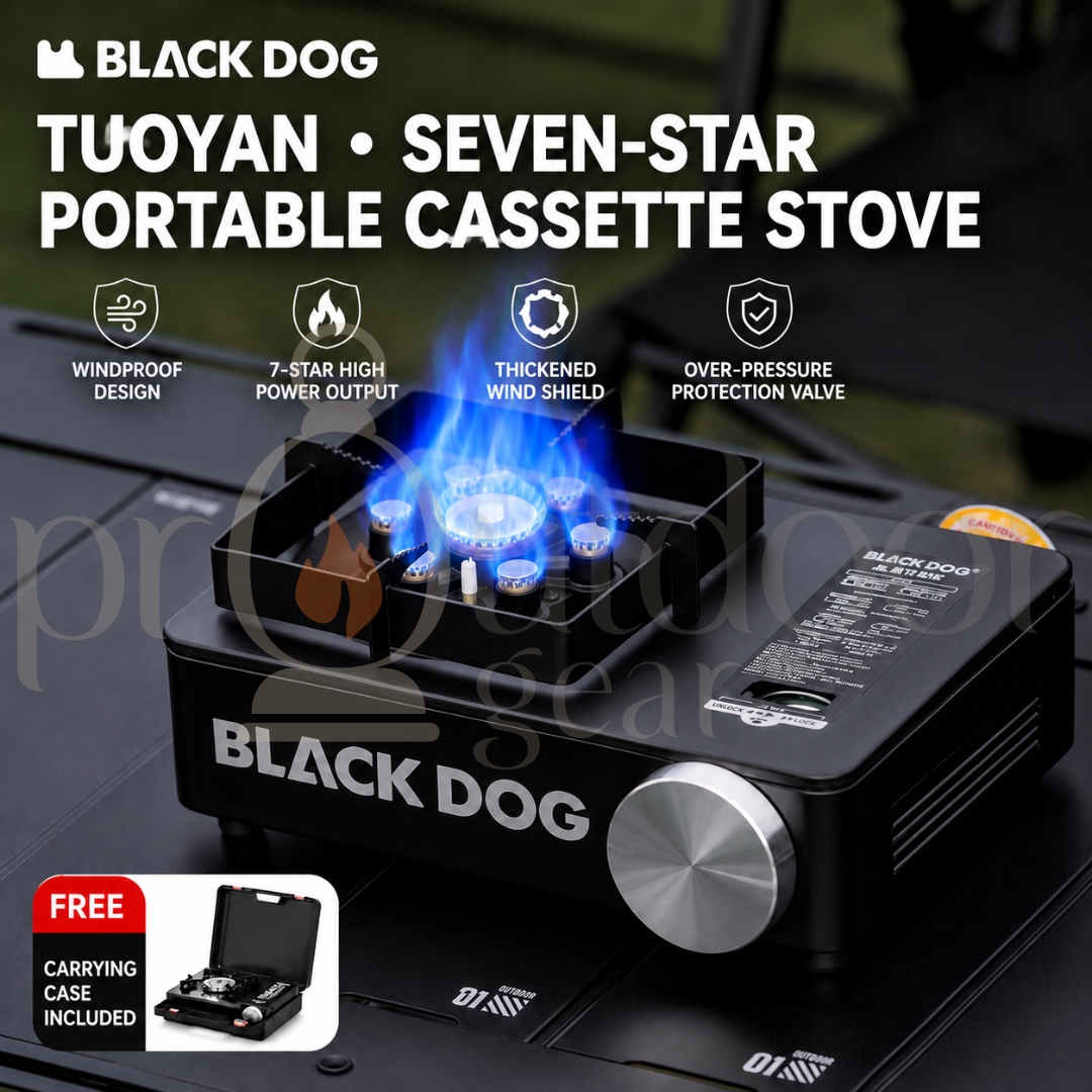 BLACKDOG Tuoyan CBD2550CF014 Portable Cassette Gas Stove 3500W Outdoor & Home Cooking Burner