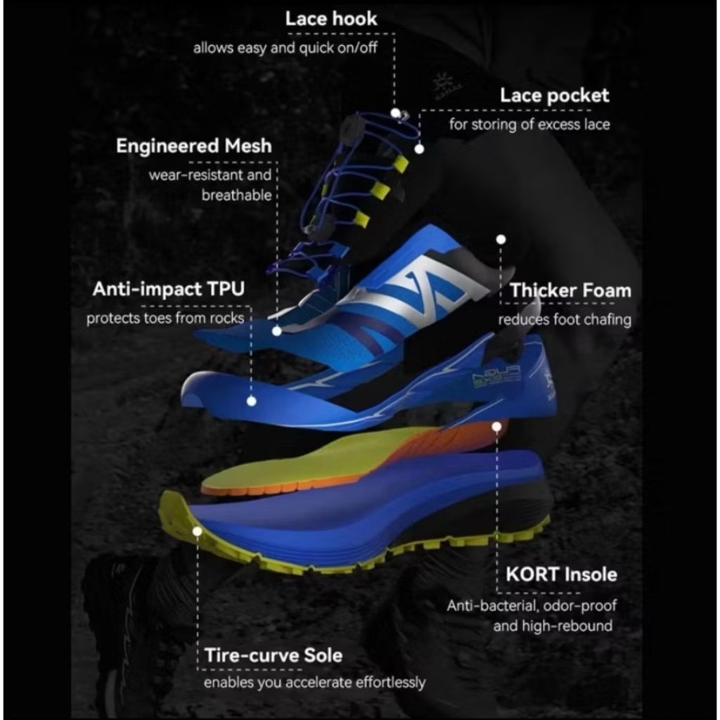 KAILAS FUGA EX3 Trail Running Hiking Shoes Vibram MEGAGRIP - Women EX 3