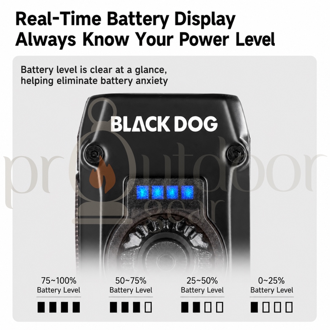 BLACKDOG YeRen R2 Outdoor Portable Emergency Light, Tactical Strong Light Flashlight