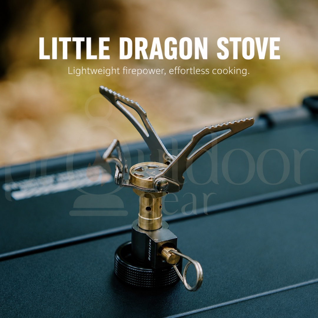 Defthike Little Dragon Camping Stove Head 2700W Ultralight Portable Gas Stove Burner Mini Backpacking Hiking Cooking Stove