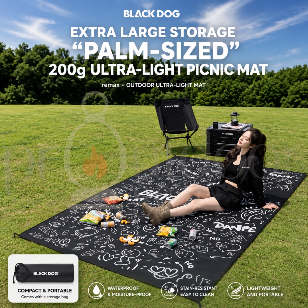 BLACKDOG CBD2650WS014 Remax Ultra-Light Picnic Mat Waterproof Camping Ground Sheet Outdoor Beach Mat