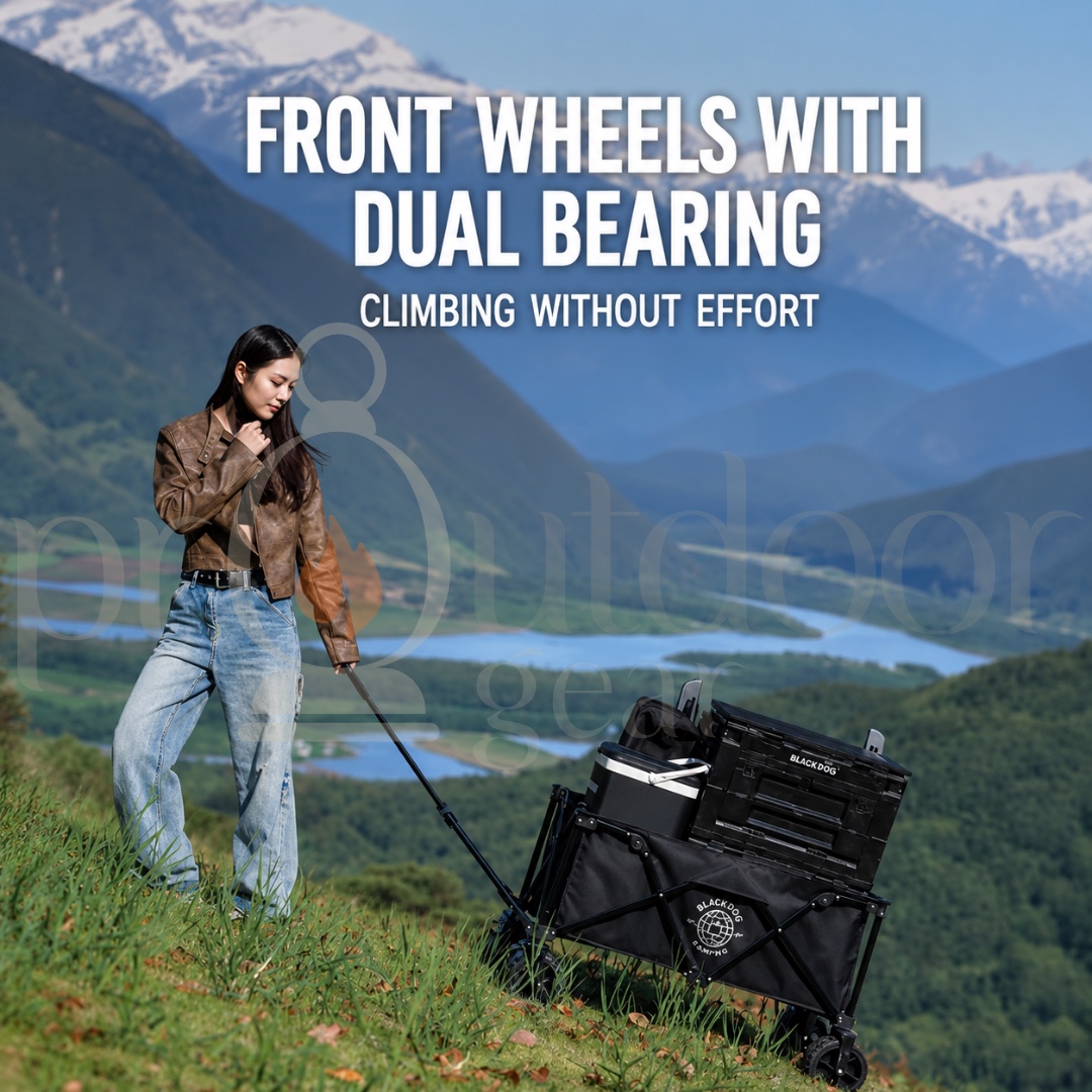 BLACKDOG Shanying Shangen wagon Four-Way Trolley Portable Camping Picnic Cart Table Top