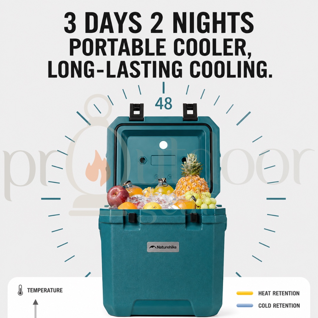 NATUREHIKE CNK2650CF012 Whale Pro PU Cooler Box 17L 24L 36L Ice Cooler Box Camping Picnic Outdoor Insulated Cooler