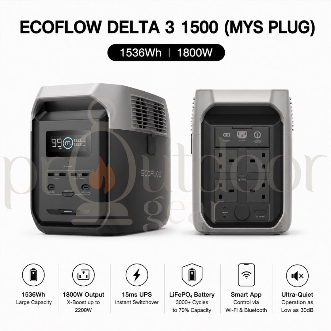 EcoFlow DELTA 3 1500 Portable Power Station with MYS/CHINA PLUG