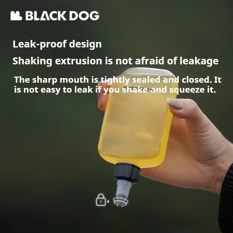 BLACKDOG Condiment Bottle Set Outdoor BBQ Seasoning Storage Bag Picnic Camping Multifunctional Spice Container 2.9L
