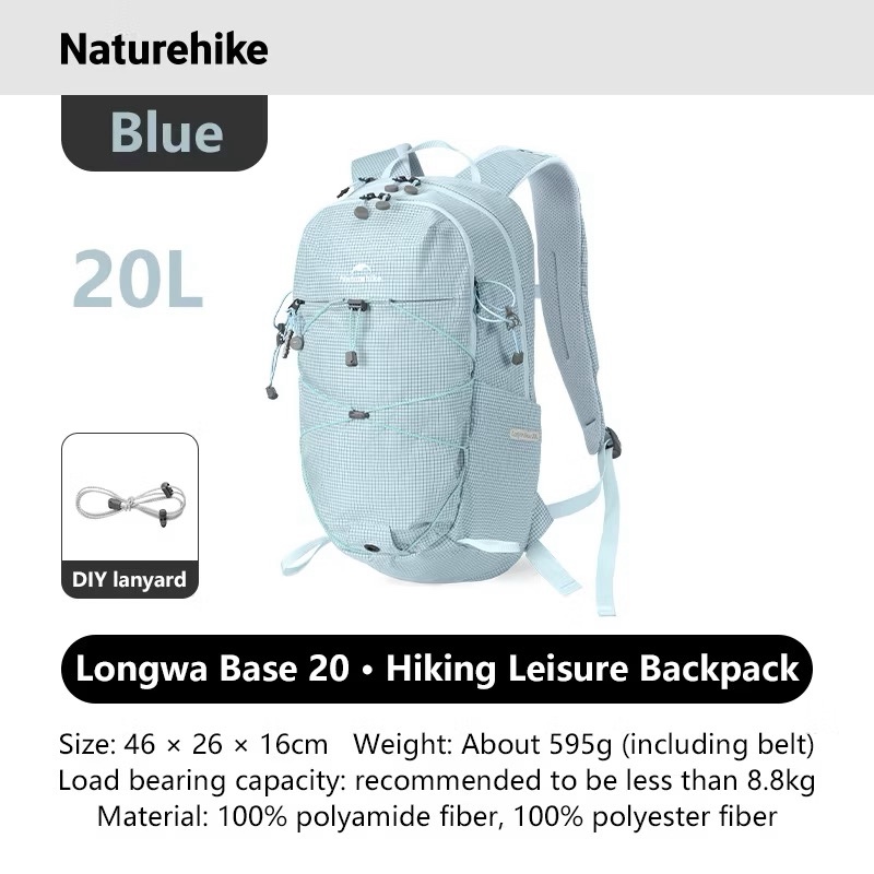 Naturehike CNK2550XB016 Longwa Base 20L Lightweight Hiking Backpack 559g Ultra-Light