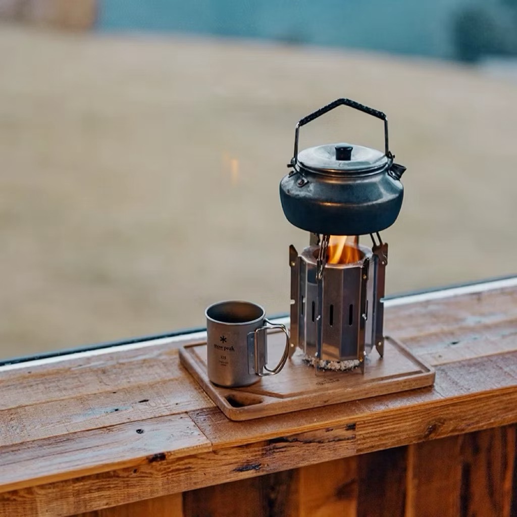 Springhill Mini Cyclone Camping Wood Gas Stove Portable Stainless Steel Fire Pit Heater