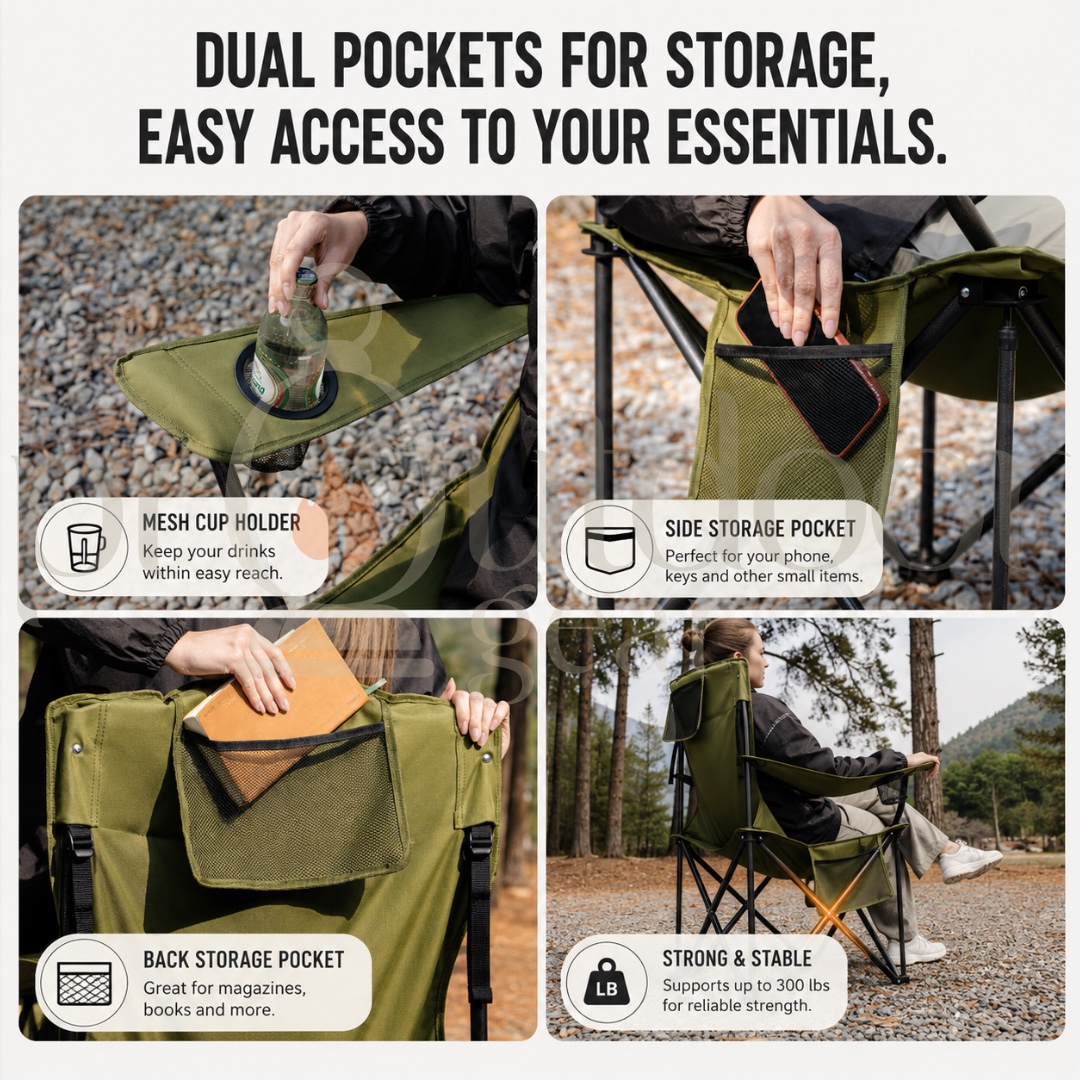 NATUREHIKE CNK2550JJ029 Comfortmax T01 Folding Camping Chair