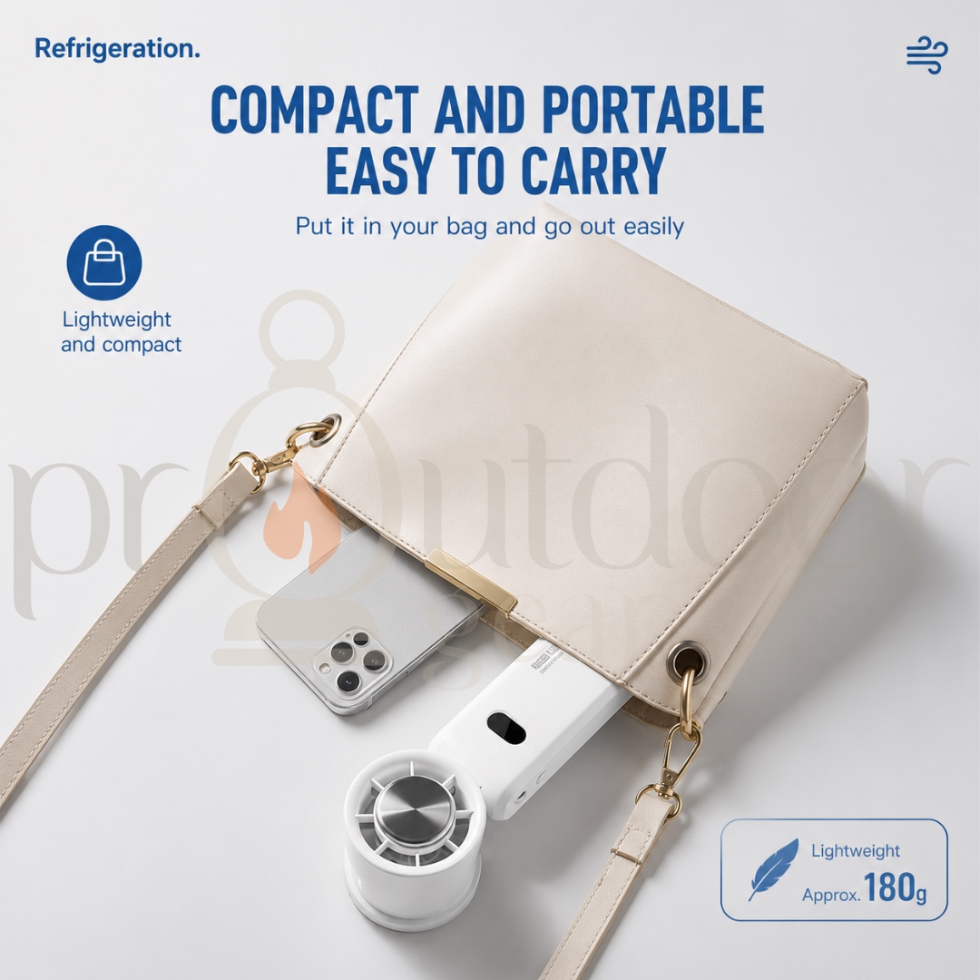 FC3 High-Speed Cooling Handheld Foldable Neck Hanging Outdoor Portable Semiconductor Turbo Strong Wind Fan