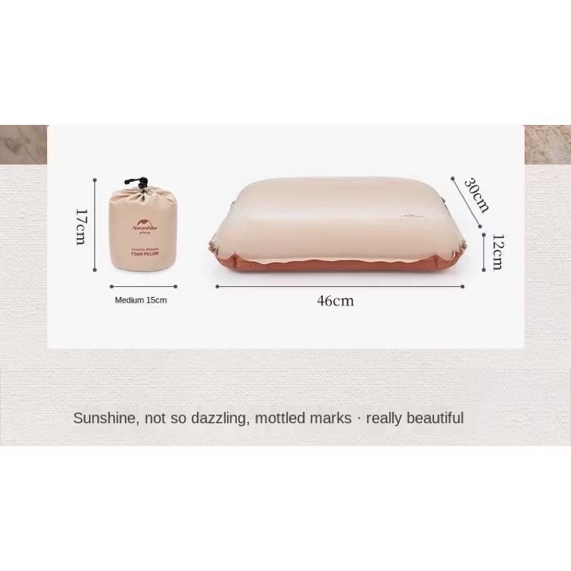 NATUREHIKE NH21ZT001 Outdoor 3D Comfortable Silent Foam Pillow Camping Travel Portable Easy Storage Inflatable