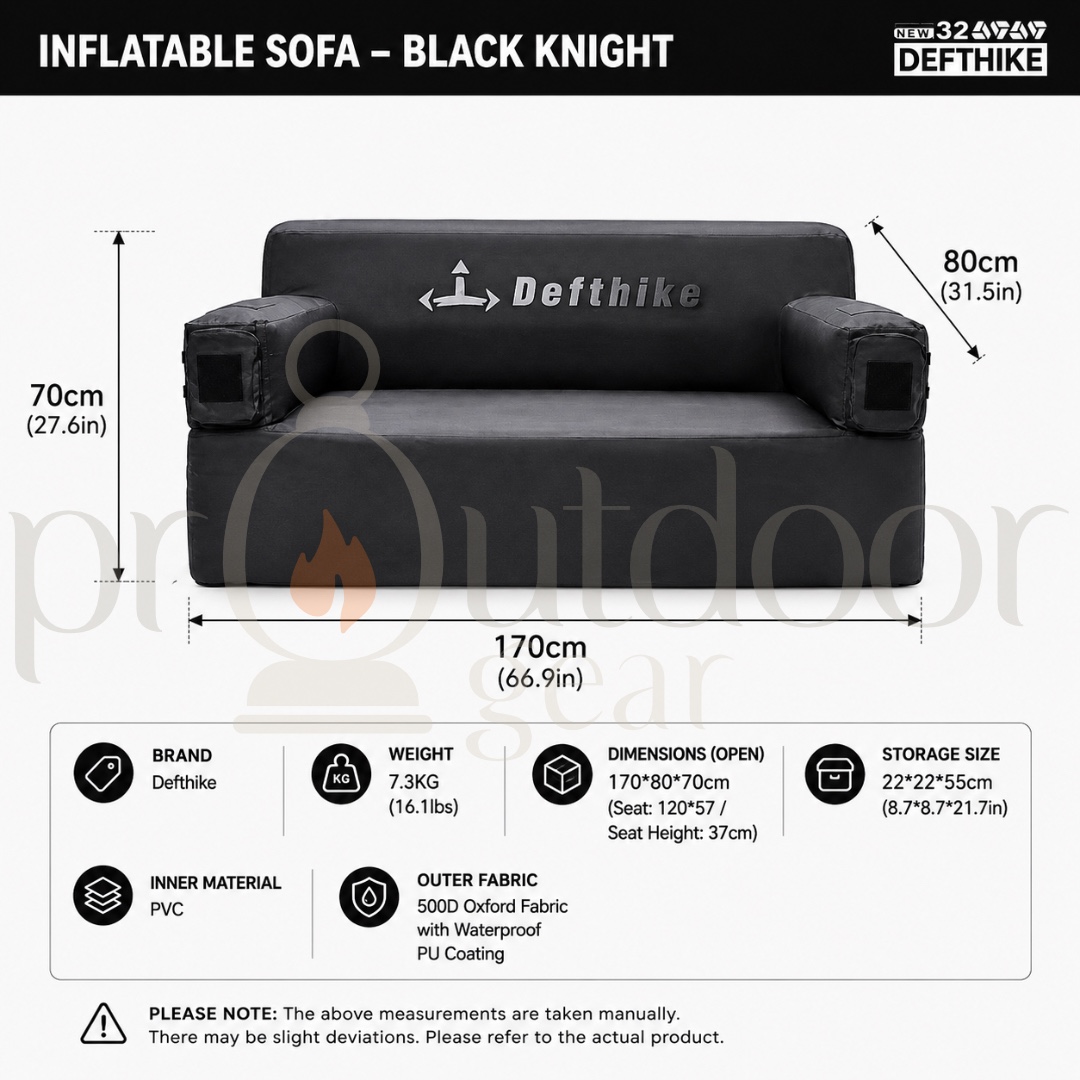 DEFTHIKE INFLATABLE SOFA | PORTABLE CAMPING SOFA