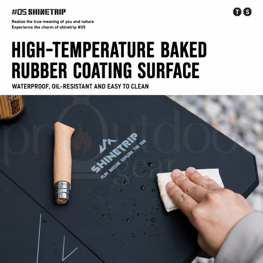 SHINETRIP A512 Ultralight Folding Camping Table Portable Outdoor Picnic Hiking BBQ Compact Aluminum Alloy Dual Purpose