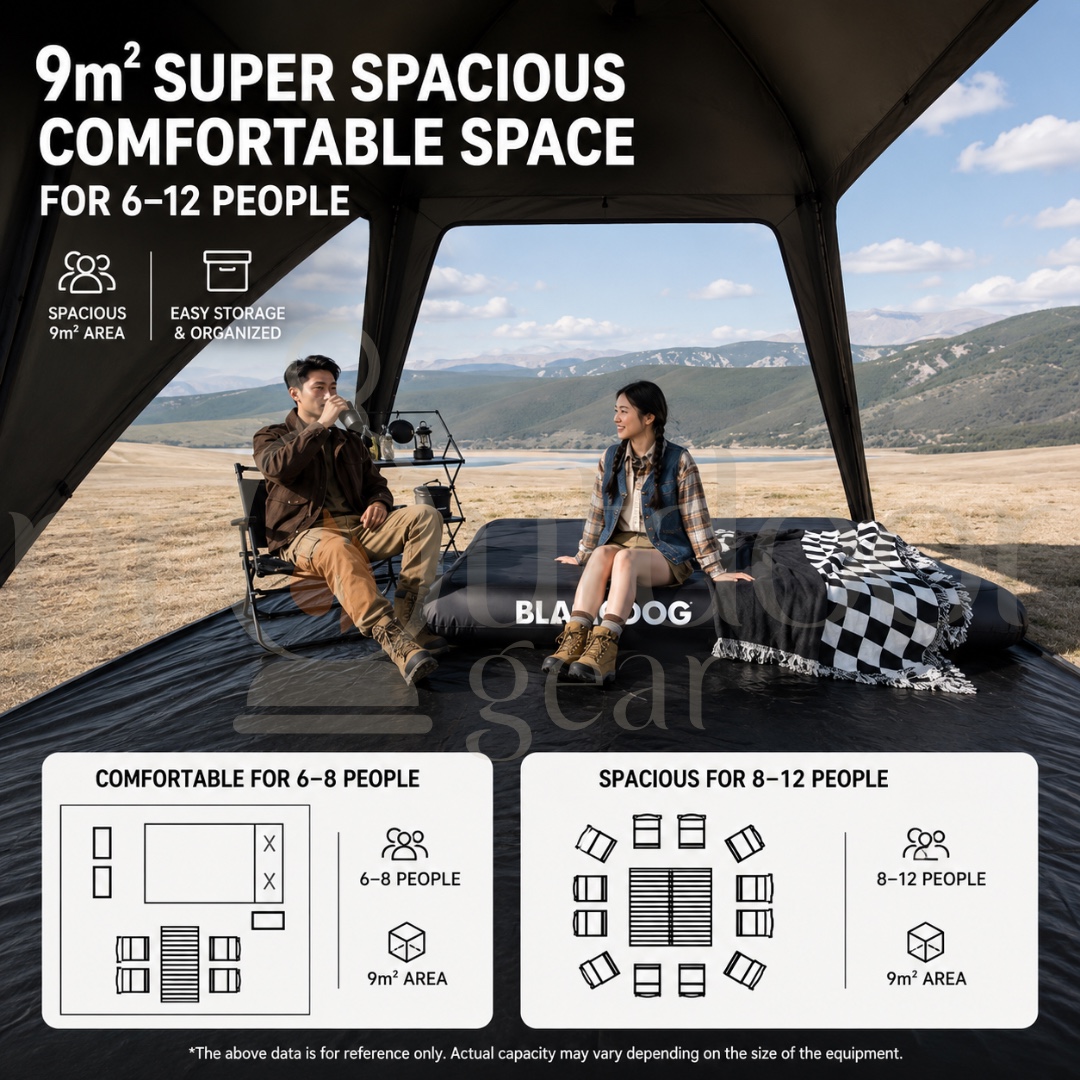 BLACKDOG CBD2550WS061 Chuimen Auto Dome Quick Open Canopy