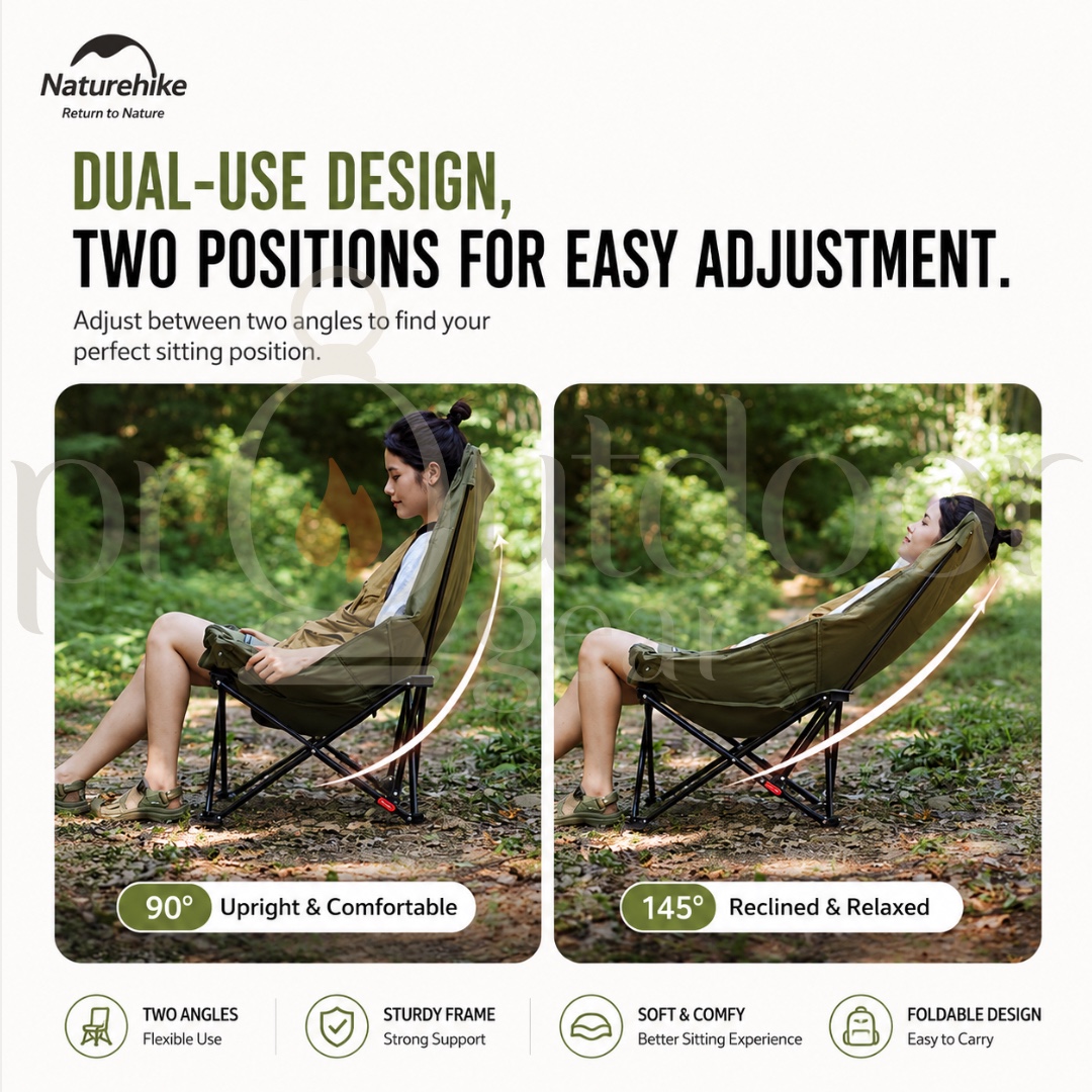 NATUREHIKE Sea Star 001 JJ020 Collapsible High-Back Moon Folding Chair