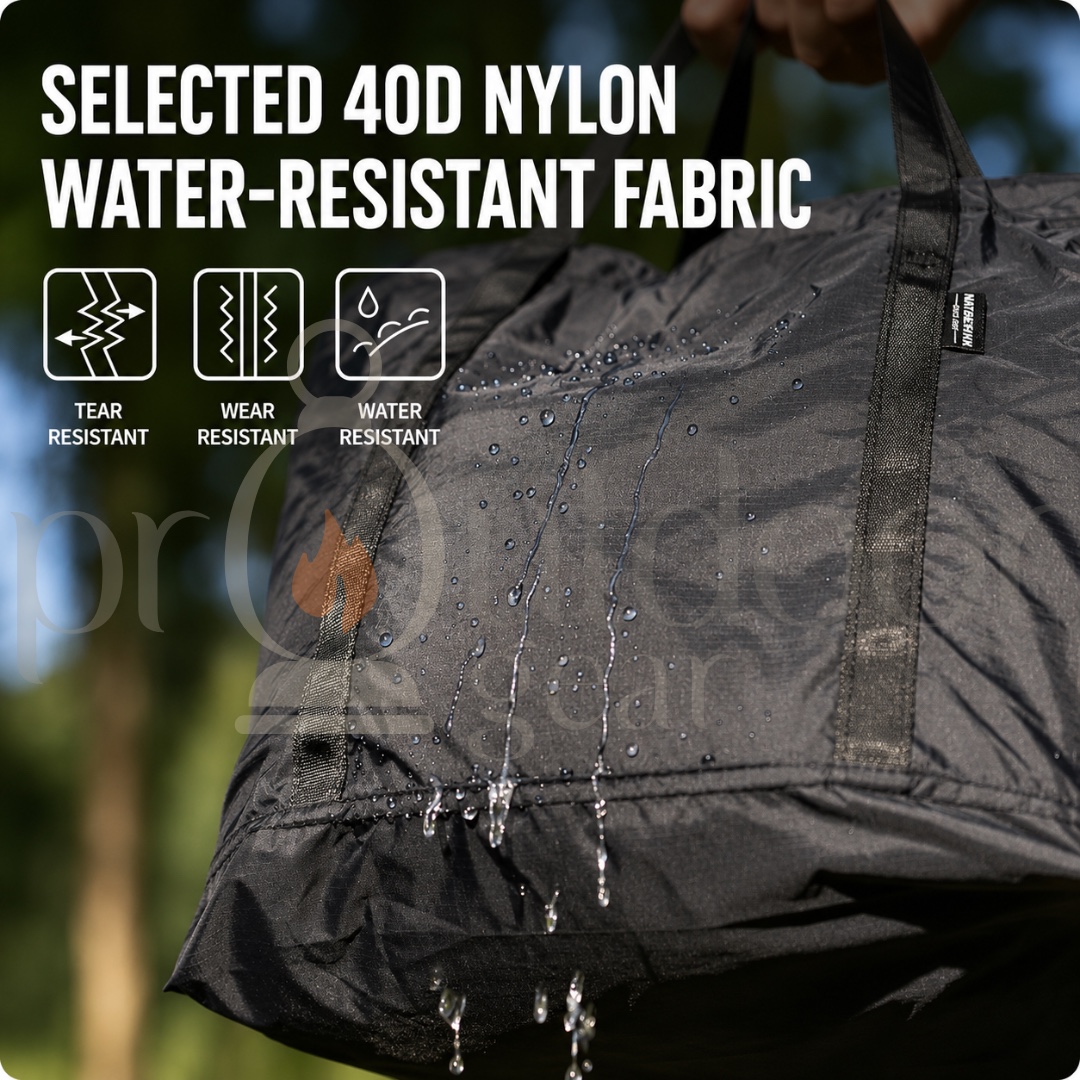 CAMPINGMOON B-86 Ultralight Foldable Tote Bag 22L 40D Nylon Waterproof Shopping Travel Camping Storage Bag