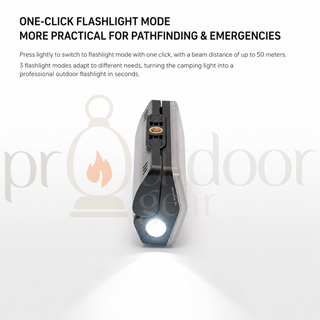 GOOUT SPRINGHILL Tactical Camping Light 900LM Rechargeable Magnetic LED Lantern Flashlight 4500mAh IPX5