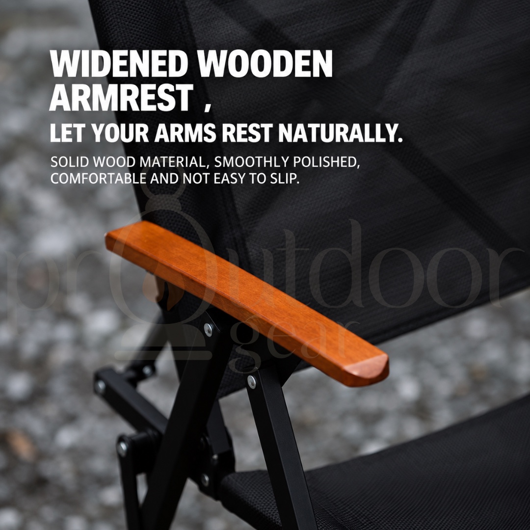 MOUNTAINHIKER SZK1407 Quick Open Camping Chair Folding Outdoor Chair Taslan Mesh Carbon Steel Frame 120KG