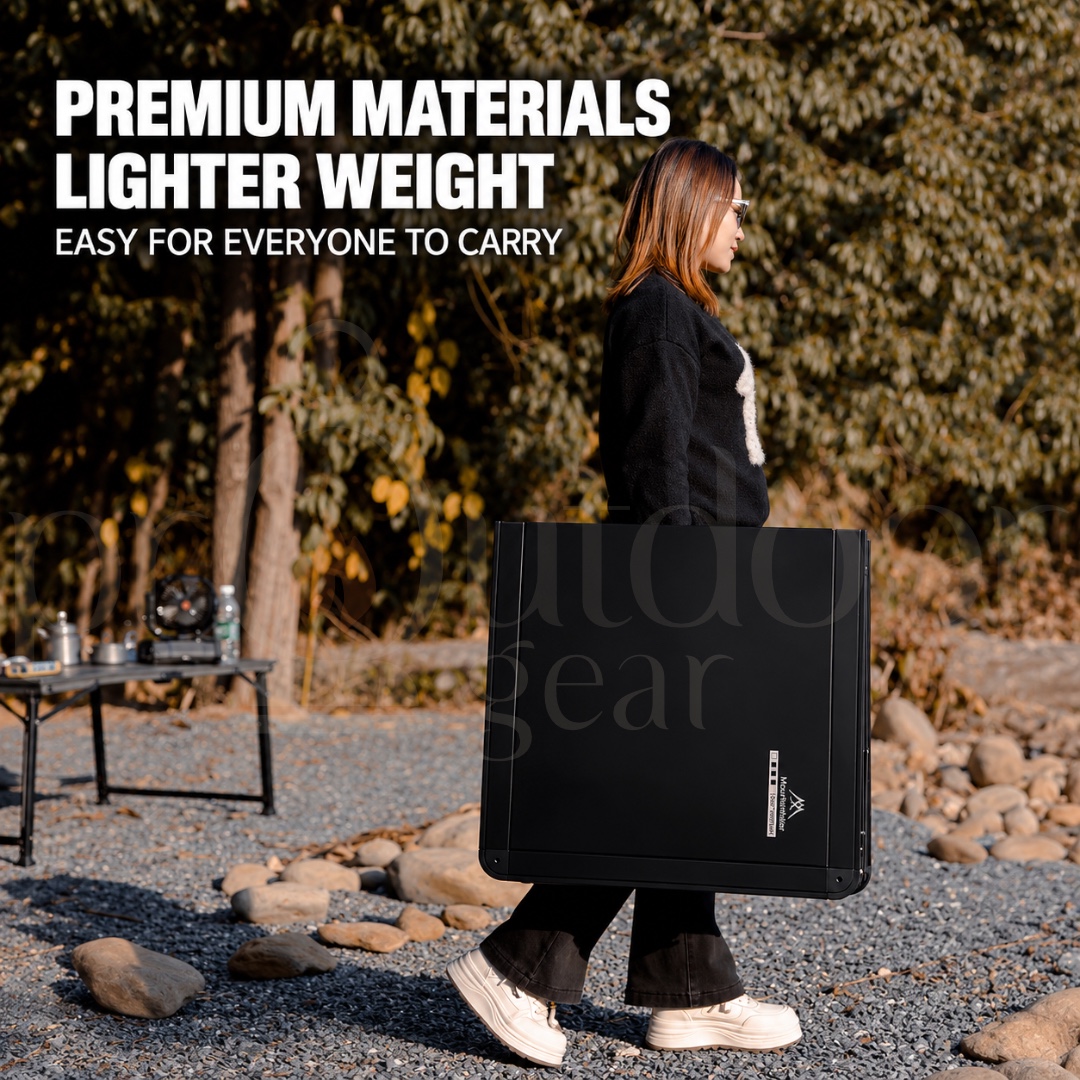 MOUNTAINHIKER Camping Master Table Adjustable Height Folding Outdoor Camping Table 120CM