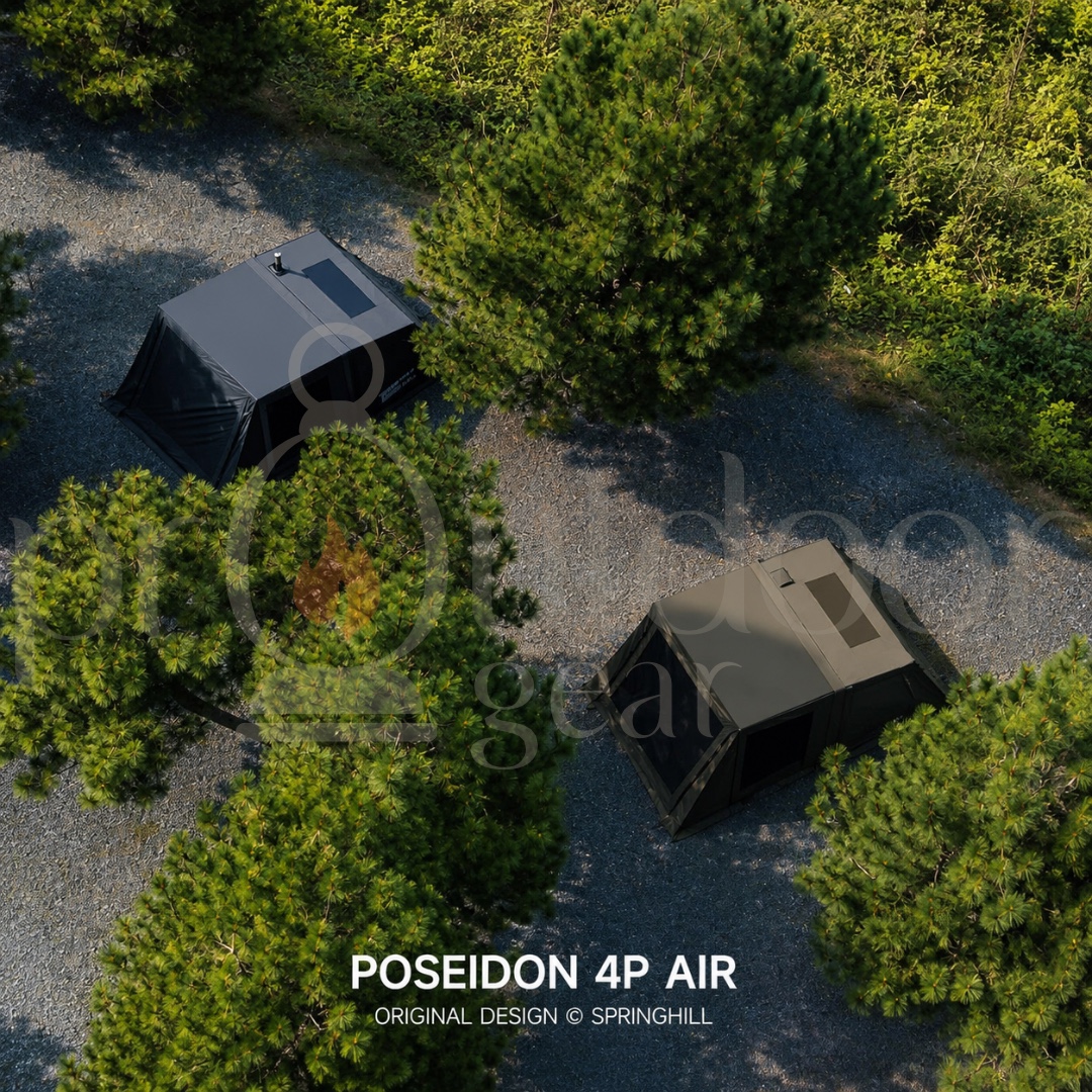 [PRE-ORDER] GOOUT SPRINGHILL Penglai 4P Inflatable Tent, One Bedroom and One Living Room Outdoor Camping Rainproof